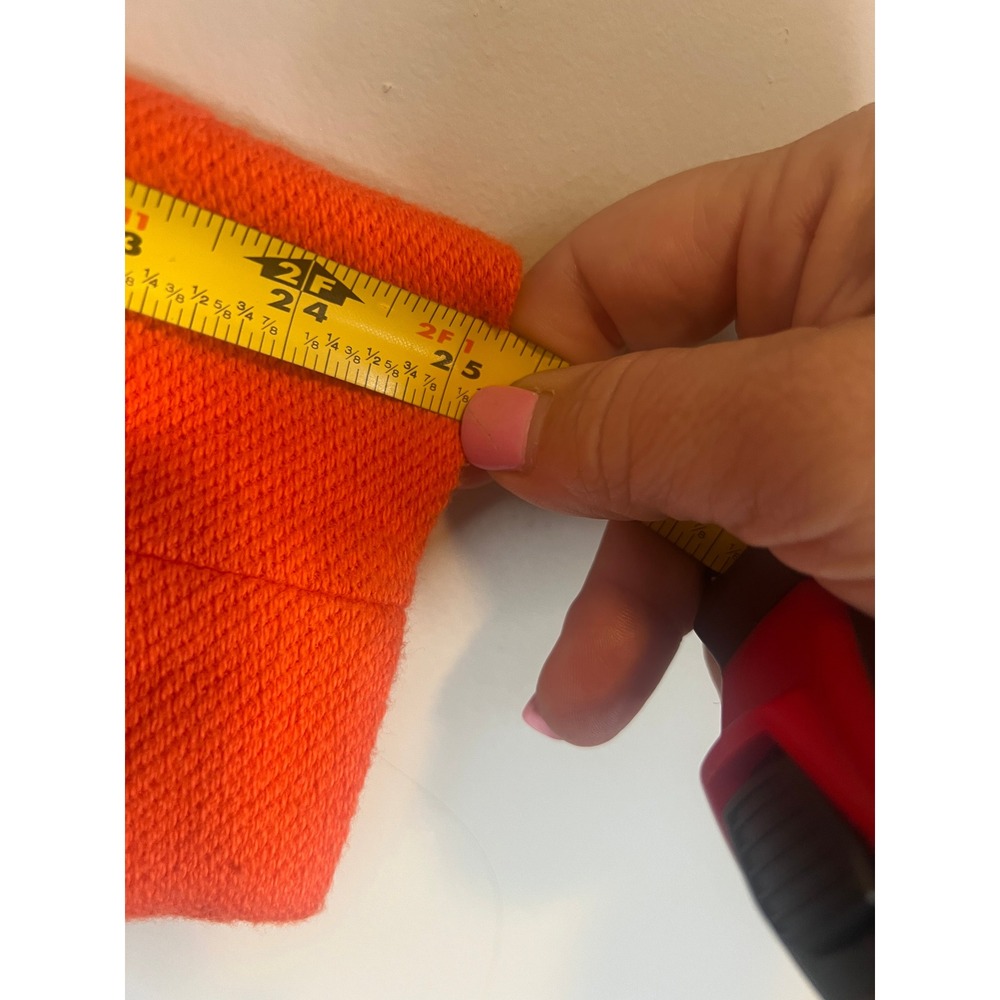 Crown & Ivy Orange Layered Look Jeweled Sweater Blue Striped Shirt Hem Medium - Picture 4 of 7